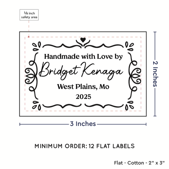 PPLR_HIDDEN_PRODUCT Swirl Accent Border (2"x3" Cotton - 12 labels/set)