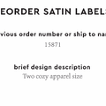 PPLR_HIDDEN_PRODUCT Reorder Previous Label Design - SATIN