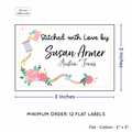 PPLR_HIDDEN_PRODUCT Thread and Flowers (2"x3" Cotton - 12 labels/set)
