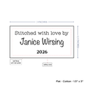 PPLR_HIDDEN_PRODUCT Text Only Medium Large Label (1.5"x3"-Cotton)