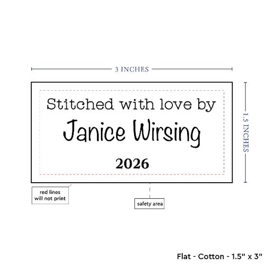 PPLR_HIDDEN_PRODUCT Text Only Medium Large Label (1.5"x3"-Cotton)