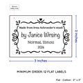 PPLR_HIDDEN_PRODUCT Swirl Accent Border (2"x3" Cotton - 12 labels/set)