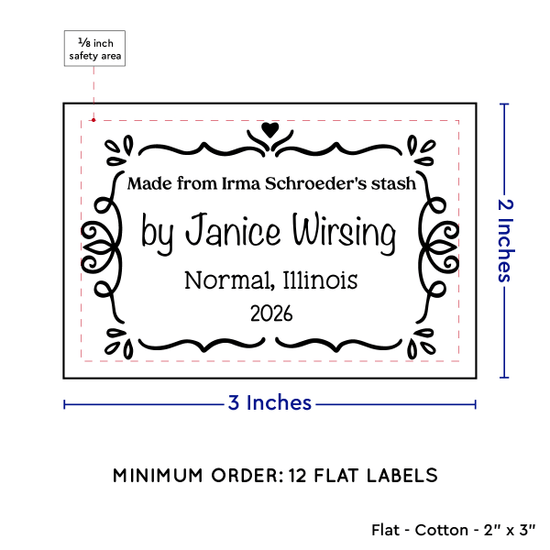 PPLR_HIDDEN_PRODUCT Swirl Accent Border (2"x3" Cotton - 12 labels/set)