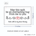 PPLR_HIDDEN_PRODUCT Double Heart Quote (2"x3" Cotton - 12 labels/set)