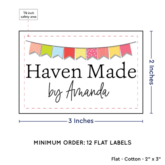 PPLR_HIDDEN_PRODUCT Colorful Banner (2"x3" Cotton - 12 labels/set)