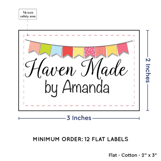 PPLR_HIDDEN_PRODUCT Colorful Banner (2"x3" Cotton - 12 labels/set)