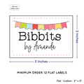 PPLR_HIDDEN_PRODUCT Colorful Banner (2"x3" Cotton - 12 labels/set)