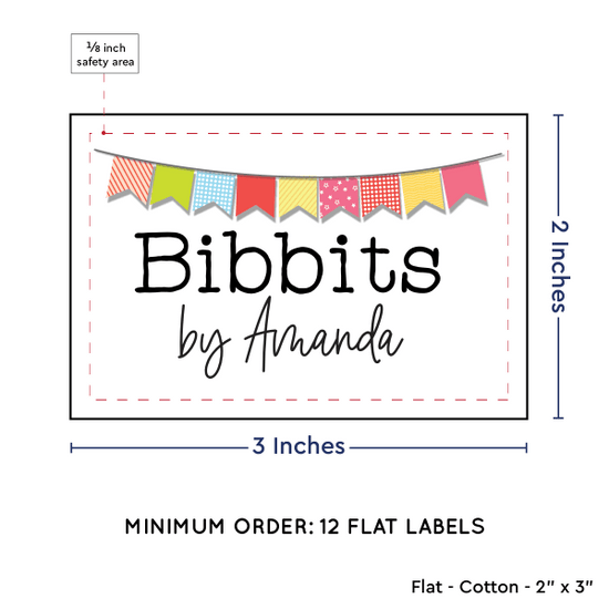 PPLR_HIDDEN_PRODUCT Colorful Banner (2"x3" Cotton - 12 labels/set)