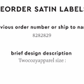PPLR_HIDDEN_PRODUCT Reorder Previous Label Design - SATIN