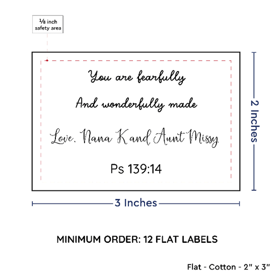 PPLR_HIDDEN_PRODUCT Large Text Only Label (2"x3"-Cotton)