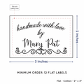 PPLR_HIDDEN_PRODUCT Double Heart Border (2"x3" Cotton - 12 labels/set)