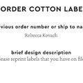 PPLR_HIDDEN_PRODUCT Reorder Previous Label Design - COTTON