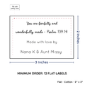 PPLR_HIDDEN_PRODUCT Large Text Only Label (2"x3"-Cotton)