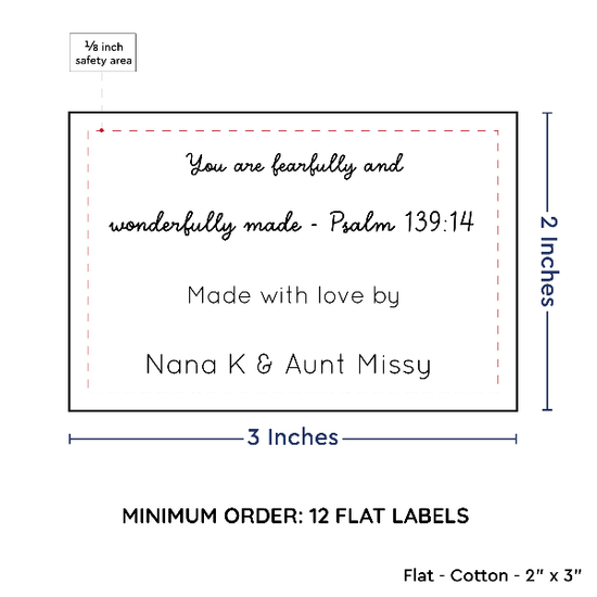 PPLR_HIDDEN_PRODUCT Large Text Only Label (2"x3"-Cotton)