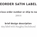 PPLR_HIDDEN_PRODUCT Reorder Previous Label Design - SATIN