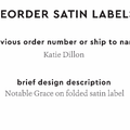 PPLR_HIDDEN_PRODUCT Reorder Previous Label Design - SATIN