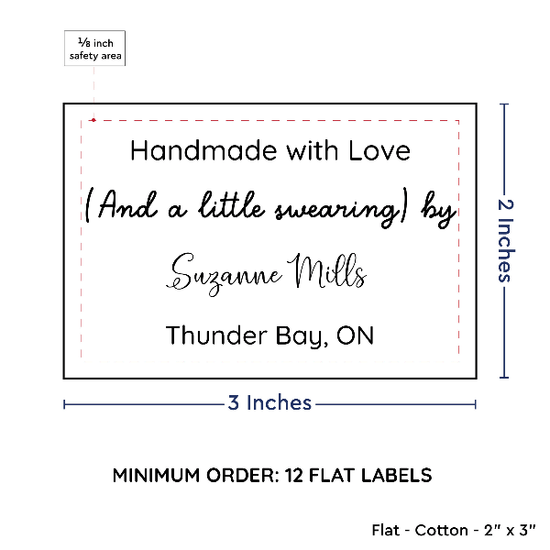 PPLR_HIDDEN_PRODUCT Large Text Only Label (2"x3"-Cotton)