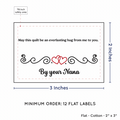 PPLR_HIDDEN_PRODUCT Double Heart Quote (2"x3" Cotton - 12 labels/set)