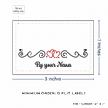 PPLR_HIDDEN_PRODUCT Double Heart Quote (2"x3" Cotton - 12 labels/set)