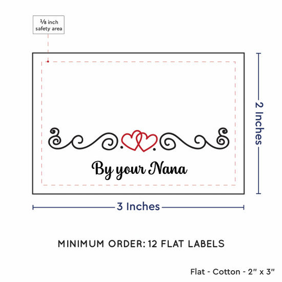 PPLR_HIDDEN_PRODUCT Double Heart Quote (2"x3" Cotton - 12 labels/set)