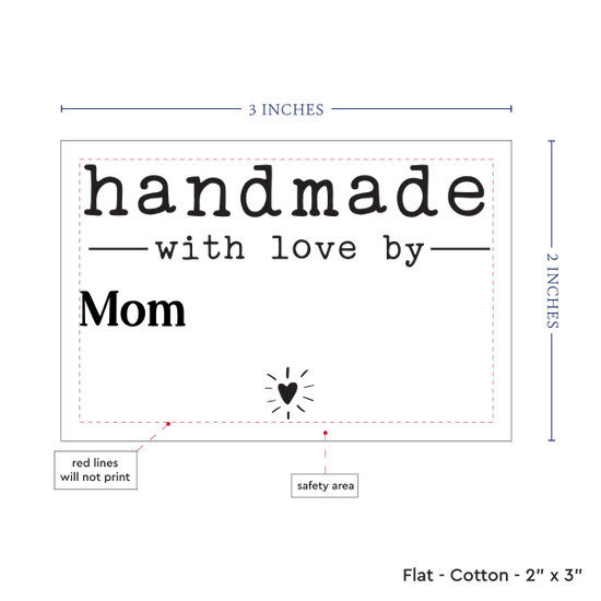PPLR_HIDDEN_PRODUCT Modern Blanket Label with Heart (2"x3"-Cotton)