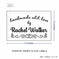 PPLR_HIDDEN_PRODUCT Double Heart Border (2"x3" Cotton - 12 labels/set)