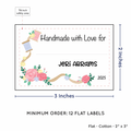 PPLR_HIDDEN_PRODUCT Thread and Flowers with Fill in Blanks (2"x3" Cotton - 12 labels/set)