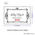 PPLR_HIDDEN_PRODUCT Swirl Accent Border (2"x3" Cotton - 12 labels/set)