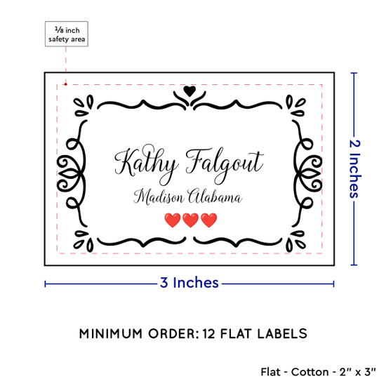 PPLR_HIDDEN_PRODUCT Swirl Accent Border (2"x3" Cotton - 12 labels/set)
