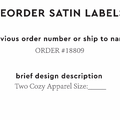 PPLR_HIDDEN_PRODUCT Reorder Previous Label Design - SATIN