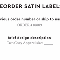 PPLR_HIDDEN_PRODUCT Reorder Previous Label Design - SATIN
