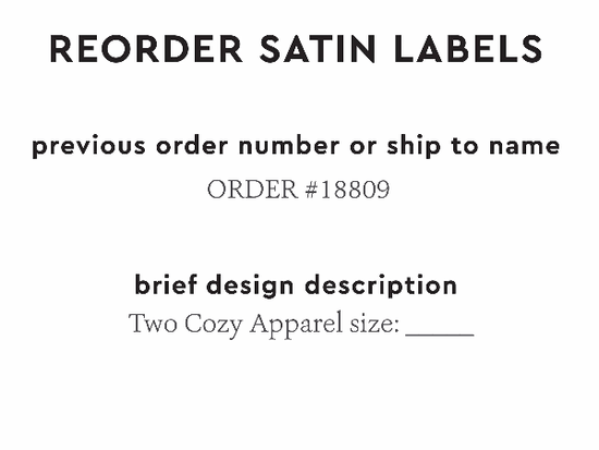 PPLR_HIDDEN_PRODUCT Reorder Previous Label Design - SATIN