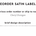 PPLR_HIDDEN_PRODUCT Reorder Previous Label Design - SATIN