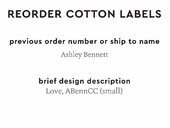 PPLR_HIDDEN_PRODUCT Reorder Previous Label Design - COTTON