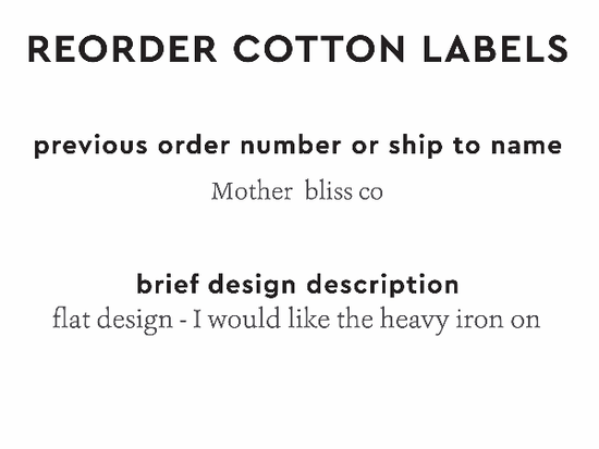 PPLR_HIDDEN_PRODUCT Reorder Previous Label Design - COTTON