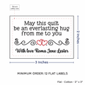 PPLR_HIDDEN_PRODUCT Double Heart Quote (2"x3" Cotton - 12 labels/set)