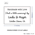 PPLR_HIDDEN_PRODUCT Large Text Only Label (2"x3"-Cotton)