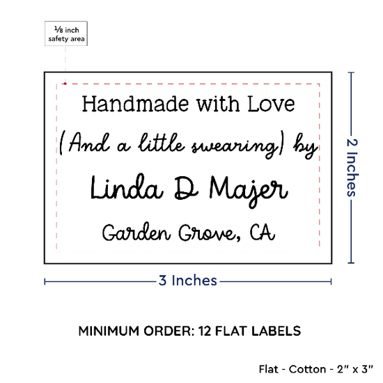PPLR_HIDDEN_PRODUCT Large Text Only Label (2"x3"-Cotton)