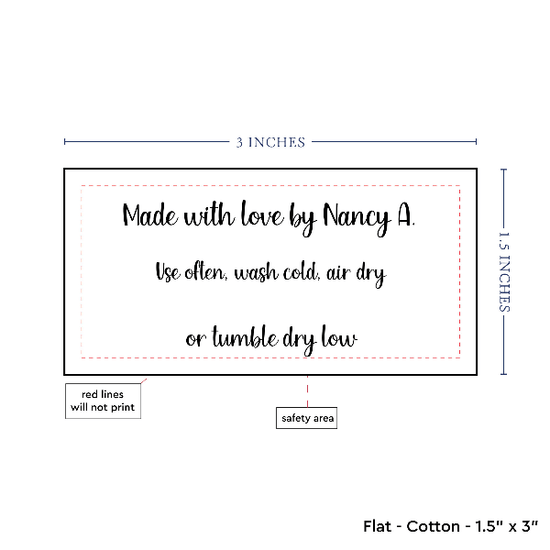 PPLR_HIDDEN_PRODUCT Text Only Medium Large Label (1.5"x3"-Cotton)