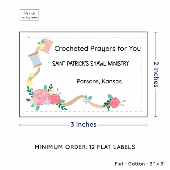 PPLR_HIDDEN_PRODUCT Thread and Flowers (2"x3" Cotton - 12 labels/set)