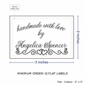 PPLR_HIDDEN_PRODUCT Double Heart Border (2"x3" Cotton - 12 labels/set)