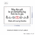 PPLR_HIDDEN_PRODUCT Double Heart Quote (2"x3" Cotton - 12 labels/set)