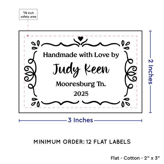 PPLR_HIDDEN_PRODUCT Swirl Accent Border (2"x3" Cotton - 12 labels/set)