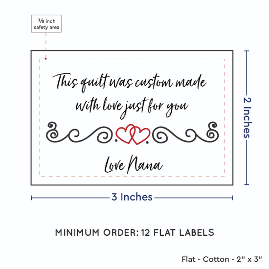 PPLR_HIDDEN_PRODUCT Double Heart Quote (2"x3" Cotton - 12 labels/set)