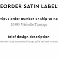 PPLR_HIDDEN_PRODUCT Reorder Previous Label Design - SATIN