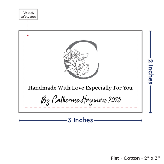 PPLR_HIDDEN_PRODUCT Floral Letter (2"x3"-Cotton)