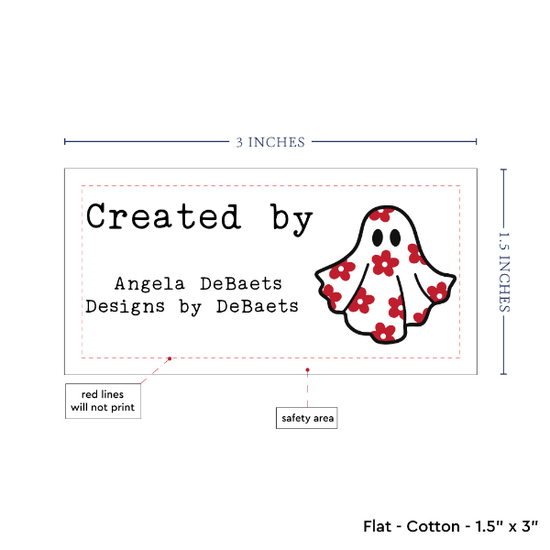 PPLR_HIDDEN_PRODUCT Spooky Flower Ghost (1.5"x3"-Cotton)