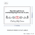 PPLR_HIDDEN_PRODUCT Double Heart Quote (2"x3" Cotton - 12 labels/set)