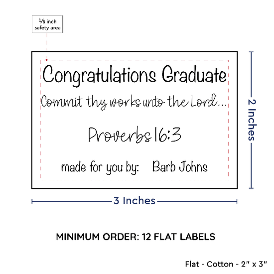 PPLR_HIDDEN_PRODUCT Large Text Only Label (2"x3"-Cotton)