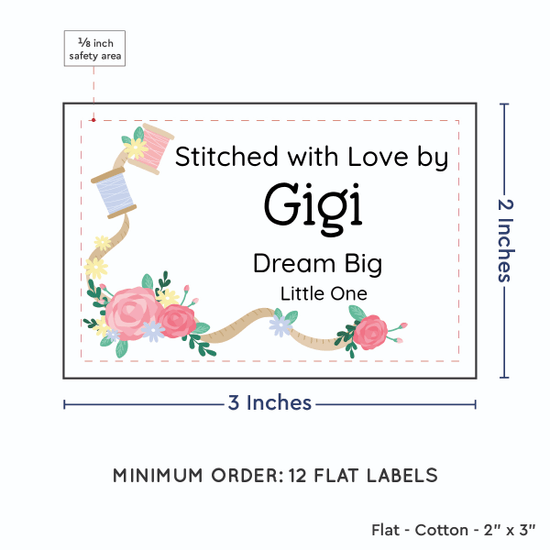 PPLR_HIDDEN_PRODUCT Thread and Flowers (2"x3" Cotton - 12 labels/set)